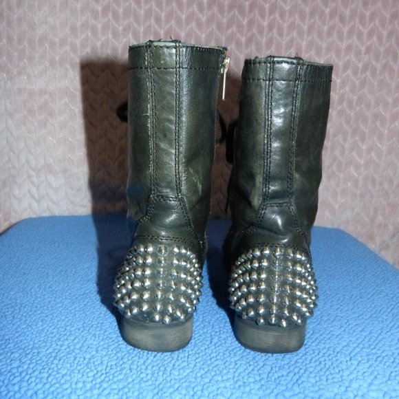 STEVE MADDEN TARNNEY LEATHER BOOTS SZ 6.5M - Picture 2 of 11